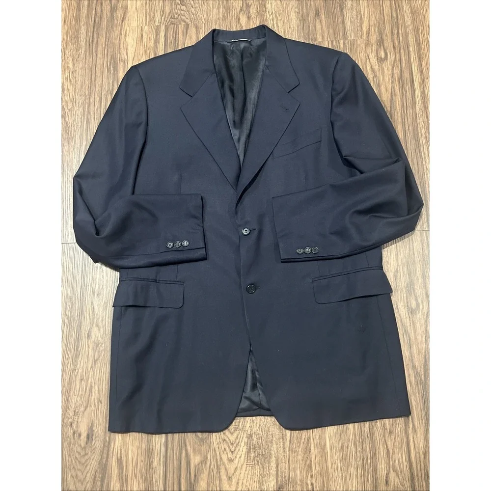CANALI Proposta Wool Navy Blue Sport Coat Mens Size 54L EU Made In Italy